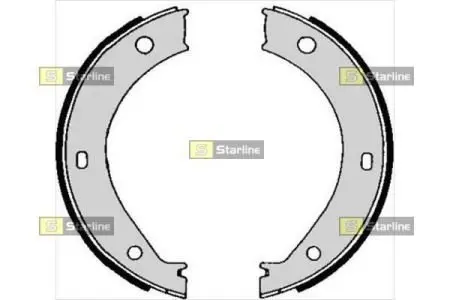 Гальмівні колодки барабанні STARLINE BC 04690