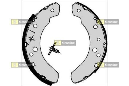 Тормозные колодки барабанные STARLINE BC 05070