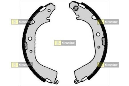 Гальмівні колодки барабанні STARLINE BC 05280