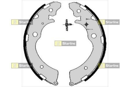 Гальмівні колодки барабанні STARLINE BC 05690