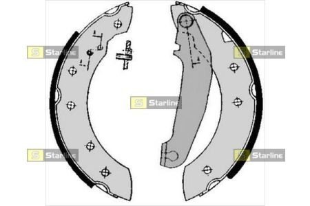 Тормозные колодки барабанные STARLINE BC 05750