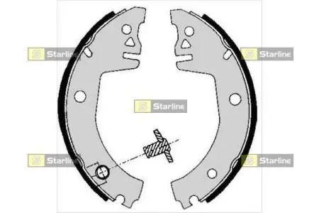 Тормозные колодки барабанные STARLINE BC 05780