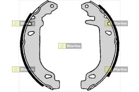 Гальмівні колодки барабанні STARLINE BC 06020