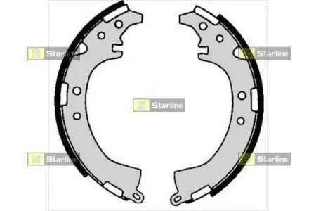 Тормозные колодки барабанные STARLINE BC 06680