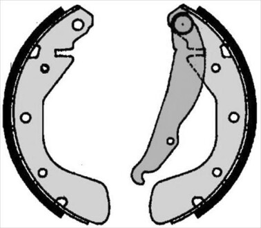 Гальмівні колодки барабанні STARLINE BC 06790