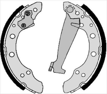 Тормозные колодки барабанные STARLINE BC 06830