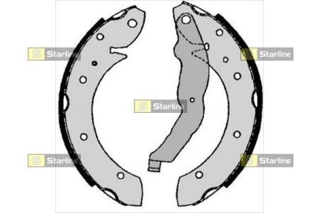 Тормозные колодки барабанные STARLINE BC 06860