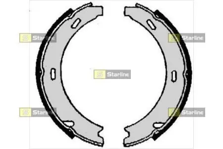 Колодки гальмівні барабанні MERCEDES-BENZ E-CLASS універсал (S210) 96-03,S-CLASS (W140) 91-98,S-CL STARLINE BC 06870