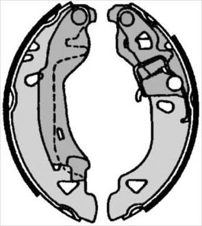 Тормозные колодки барабанные STARLINE BC 07080