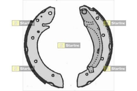 Тормозные колодки барабанные STARLINE BC 07165