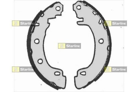 Тормозные колодки барабанные STARLINE BC 07170