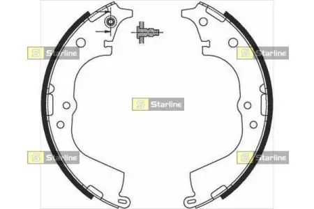 Гальмівні колодки барабанні STARLINE BC 07225