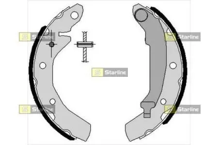 Тормозные колодки барабанные STARLINE BC 07260