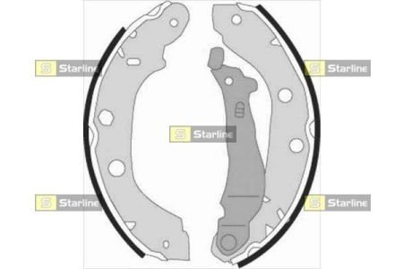 Тормозные колодки барабанные STARLINE BC 07340