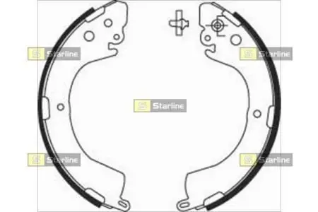 Тормозные колодки барабанные STARLINE BC 07620