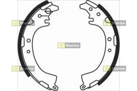 Гальмівні колодки барабанні STARLINE BC 07660
