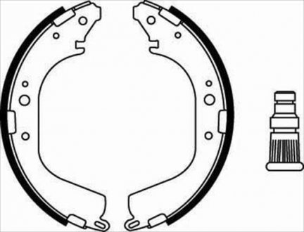 Тормозные колодки барабанные STARLINE BC 07780