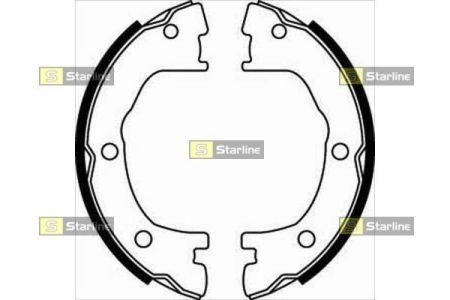 Гальмівні колодки барабанні STARLINE BC 07800