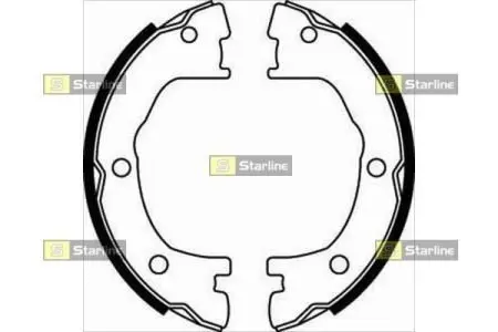 Тормозные колодки барабанные STARLINE BC 07800
