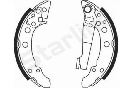 Тормозные колодки барабанные STARLINE BC 07940