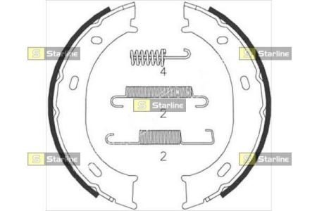 Гальмівні колодки барабанні STARLINE BC 07959