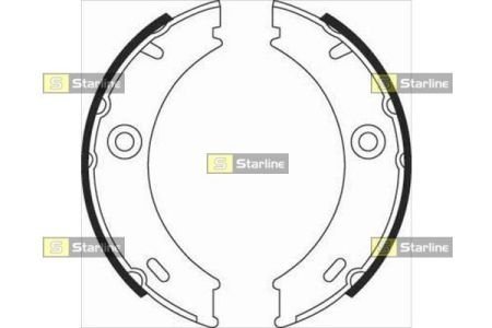 Тормозные колодки барабанные STARLINE BC 07970