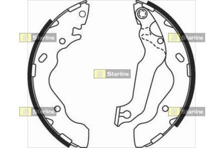 Тормозные колодки барабанные STARLINE BC 08010