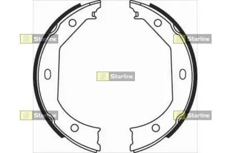 Гальмівні колодки барабанні STARLINE BC 08090
