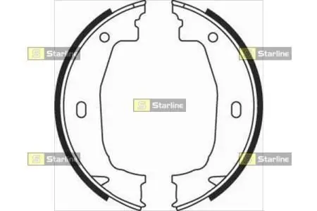 Тормозные колодки барабанные STARLINE BC 08100