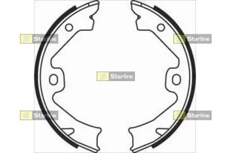 Тормозные колодки барабанные STARLINE BC 08140