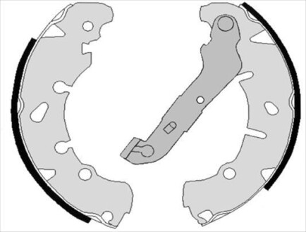 Тормозные колодки барабанные STARLINE BC 08170