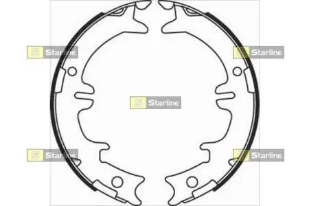 Тормозные колодки барабанные STARLINE BC 08340