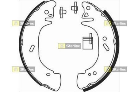 Тормозные колодки барабанные STARLINE BC 08440