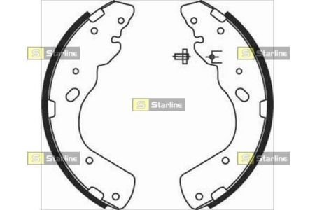 Тормозные колодки барабанные STARLINE BC 08450