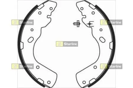 Гальмівні колодки барабанні STARLINE BC 08450