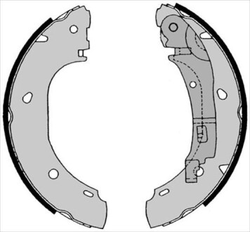 Тормозные колодки барабанные STARLINE BC 08540