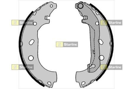 Тормозные колодки барабанные STARLINE BC 08550