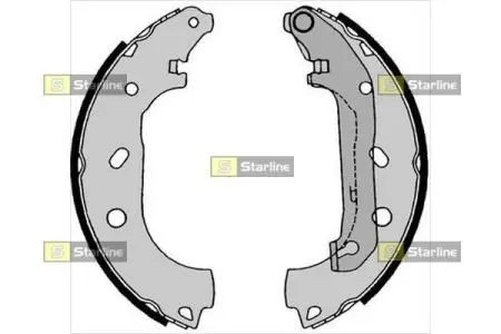 Тормозные колодки барабанные STARLINE BC 08550