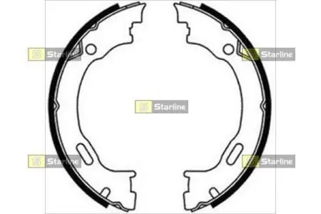 Гальмівні колодки барабанні STARLINE BC 08720