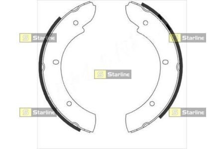 Тормозные колодки барабанные STARLINE BC 08810