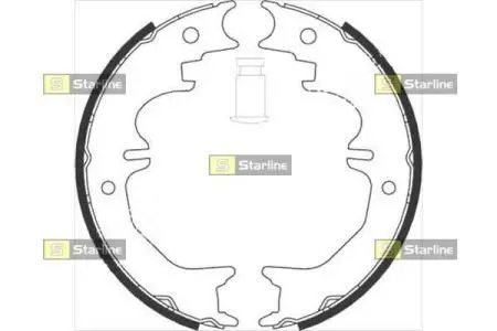 Гальмівні колодки барабанні STARLINE BC 08850
