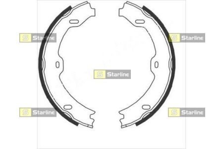 Гальмівні колодки барабанні STARLINE BC 09020