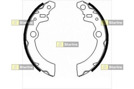 Тормозные колодки барабанные STARLINE BC 09070