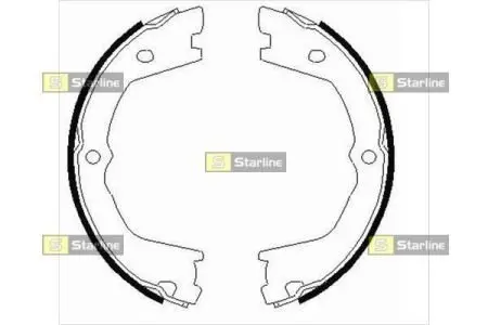 Тормозные колодки барабанные STARLINE BC 09080