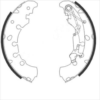 Тормозные колодки барабанные STARLINE BC 09090