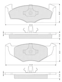 Гальмівні колодки дискові STARLINE BD S006S