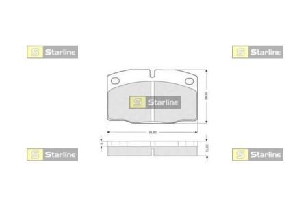 Гальмівні колодки дискові STARLINE BD S021