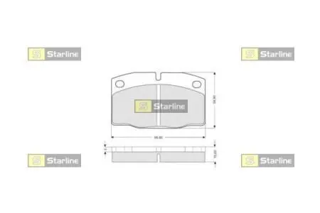 Гальмівні колодки дискові STARLINE BD S021