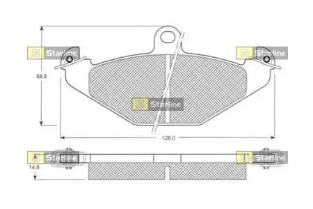Гальмівні колодки дискові STARLINE BD S059