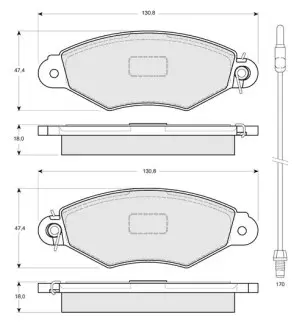 Гальмівні колодки дискові STARLINE BD S085